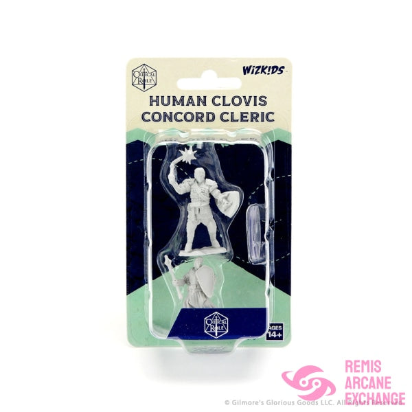 Critical Role Unpainted Miniatures: Human Clovis Concord Cleric Playing Games