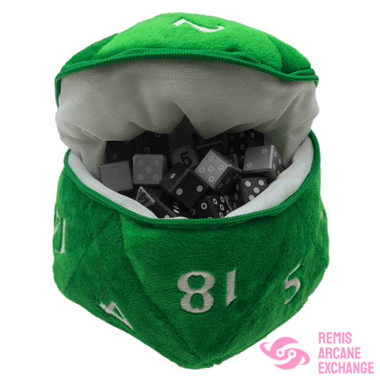 D&D: Green D20 Dice Bag Accessories
