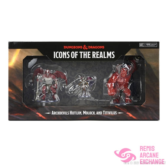 D&D: Icons Of The Realms Archdevils - Hutijin Moloch Titivilus Role Playing Games