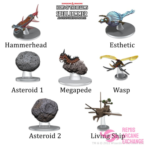 D&D: Icons Of The Realms Ship Scale Asteroid Encounters Role Playing Games