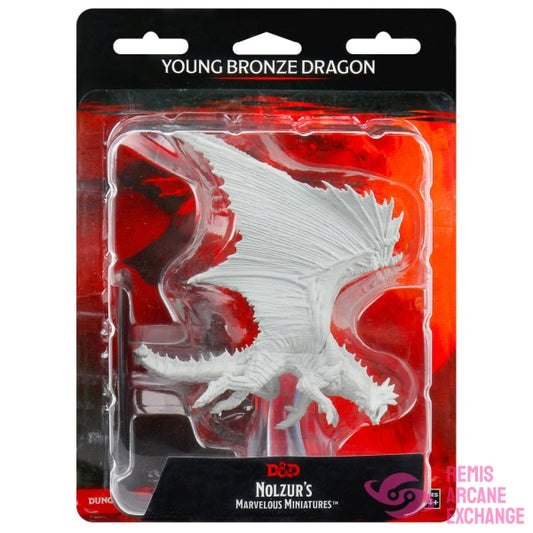 D&D Nolzurs Mavelous Unpainted Miniatures: W09 Young Bronze Dragon Role Playing Games