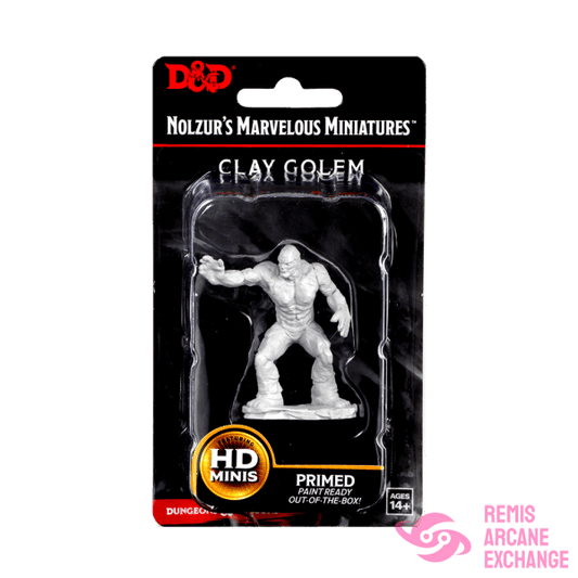 D&D Nolzurs Mavelous Unpainted Miniatures: W10 Clay Golem Role Playing Games