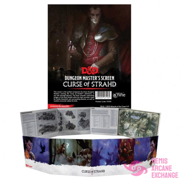 D&D Rpg: Curse Of Strahd Dungeon Master`s Screen Role Playing Games