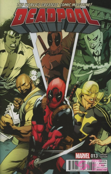 Deadpool Vol 5 #13 Cover B Variant Chris Stevens Power Man And Iron Fist