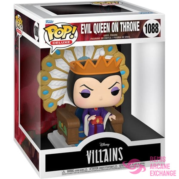 Disney Villains Evil Queen On Throne Deluxe Pop! Vinyl Figure