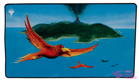 Dominaria Remastered Birds Of Paradise Black Stitched Playmat