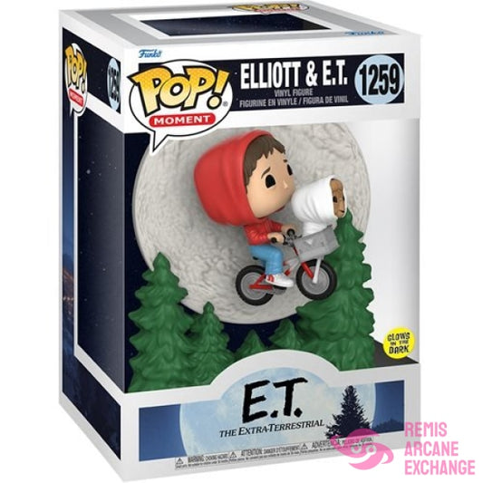 E.t. 40Th Anniversary Elliot And Flying Glow-In-The-Dark Pop! Moment