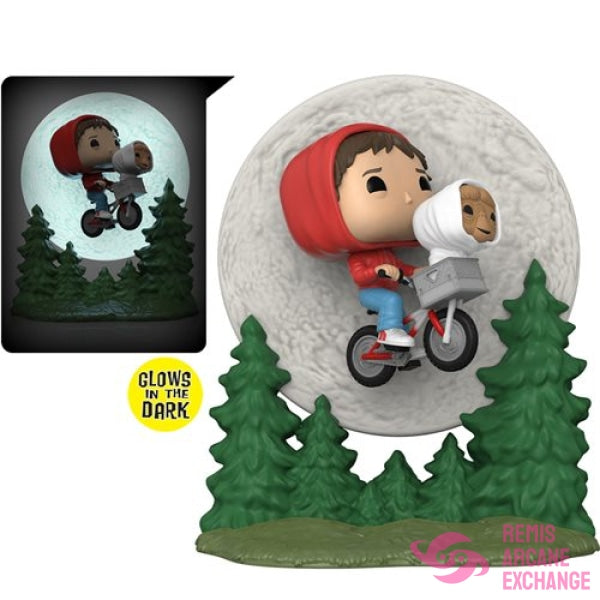 E.t. 40Th Anniversary Elliot And Flying Glow-In-The-Dark Pop! Moment