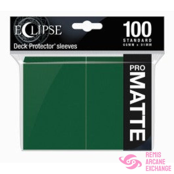 Eclipse Matte Standard Deck Protector Sleeves (100Ct) Forest Green