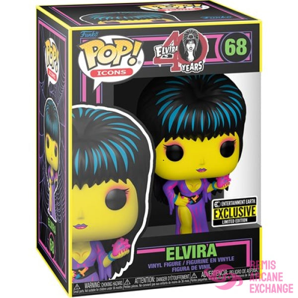 Elvira Black Light Pop! Vinyl Figure - Ee Exclusive
