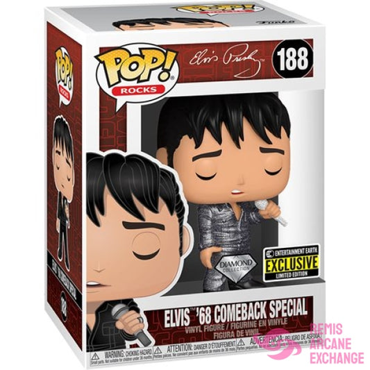 Elvis Presley 1968 Comeback Special Diamond Glitter Pop! Vinyl Figure