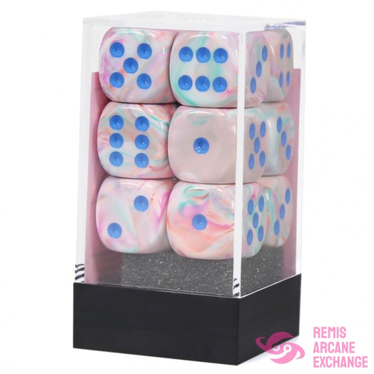 Festive: 16Mm D6 Pop Art / Blue Dice Block (12 Dice) Accessories