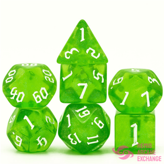 Forest Elemental 7 Dice Set