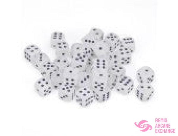 Frosted: 12Mm D6 Clear/Black Dice Block (36 Dice) Accessories