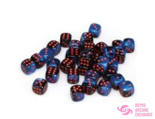 Gemini: 12Mm D6 Black-Starlight/Red Dice Block (36 Dice) Accessories