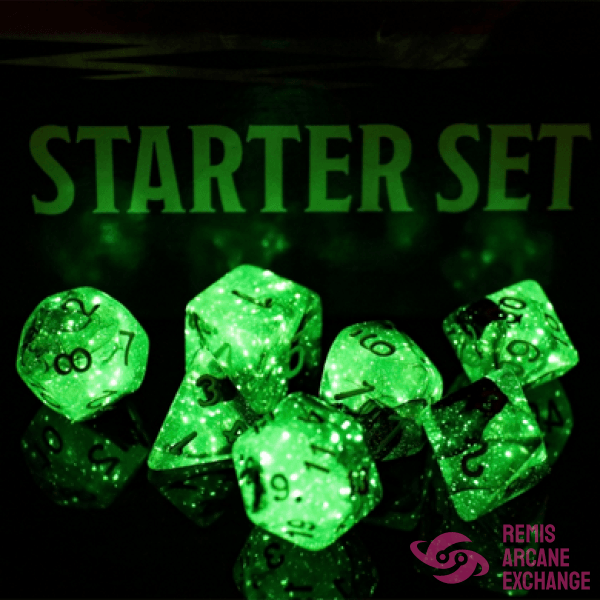 Glow In The Dark Storm Chaser 7 Dice Set