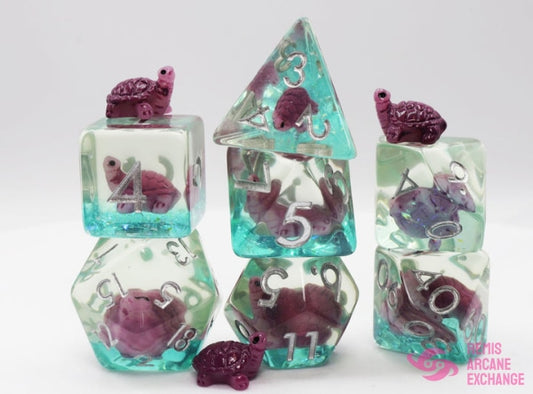 Gummy Turtle 7 Dice Set