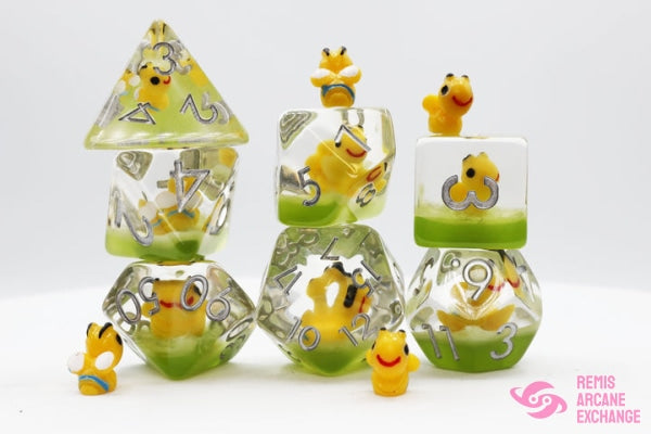 Happy Bees 7 Dice Set