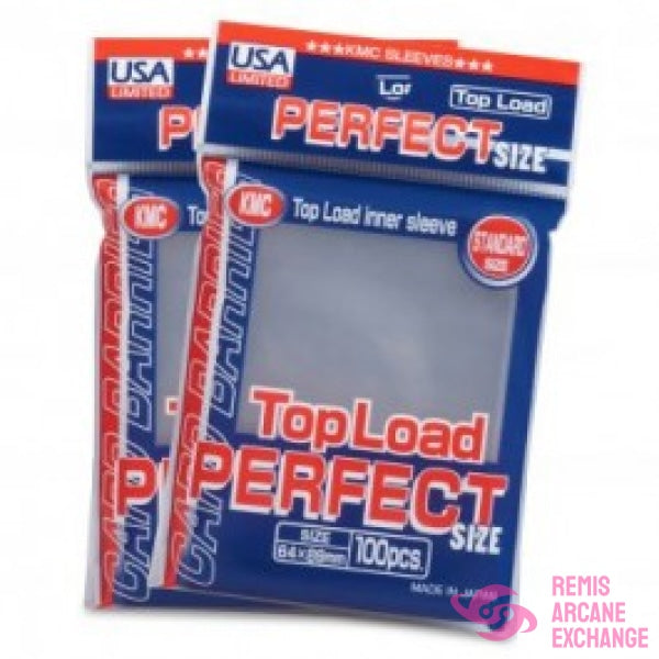Kmc Sleeves Usa Pack Clear Perfect Fit 100-Count