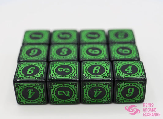 Magic Burst D6 Set - Green
