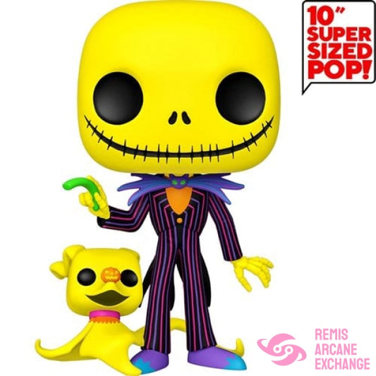 Nbx Jack With Zero Blacklight 10-Inch Jumbo Pop! Vinyl Figure