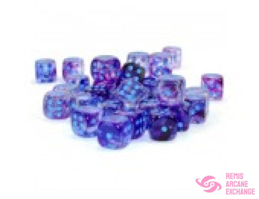 Nebula: 12Mm D6 Nocturnal / Blue Luminary Dice Block (36 Dice) Accessories