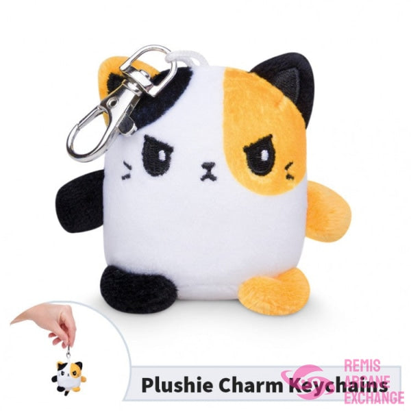 Plush Charm Keychain: Angry Calico Cat