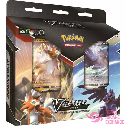 Pokemon Tcg: V Battle Deck Bundle - Lycanroc Vs Corviknight