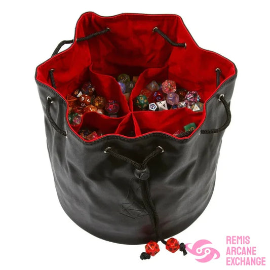 Pouch Of The Endless Hoard Dice Bag Black Red