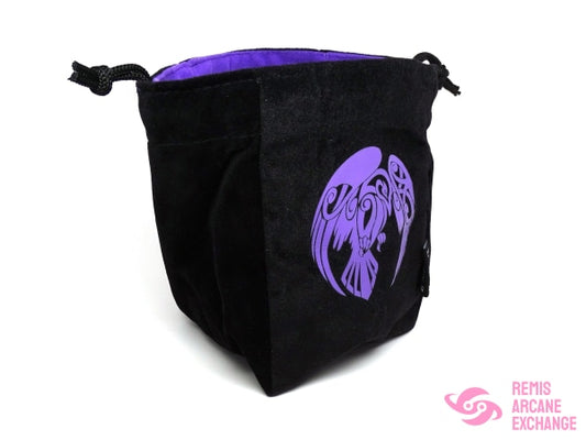 Raven Reversible Microfiber Self-Standing Large Dice Bag Accessories