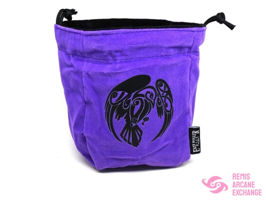 Raven Reversible Microfiber Self-Standing Large Dice Bag Accessories