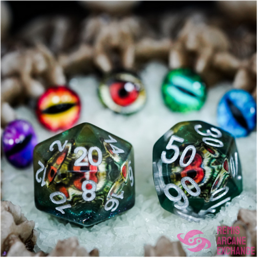 Reptilian 7 Dice Set