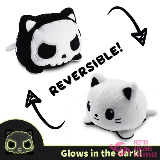 Reversible Cat Plush: Green Glow & Black