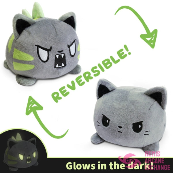 Reversible Catzilla Plush: Gray & Gray/Glow