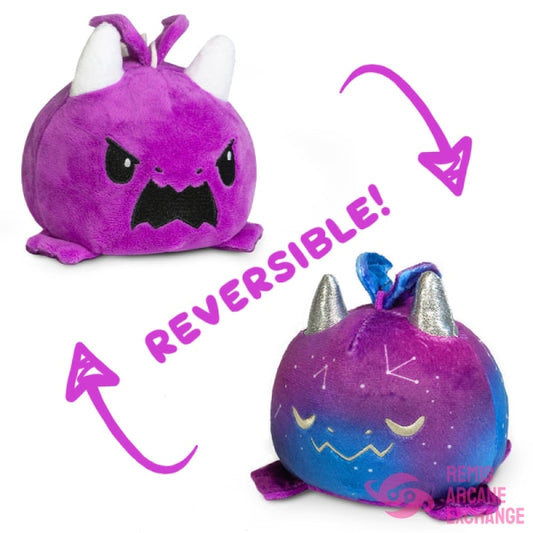 Reversible Dragon Plush: Galaxy & Purple