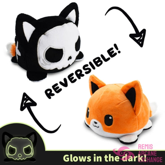 Reversible Fox Plush: Skeleton & Orange