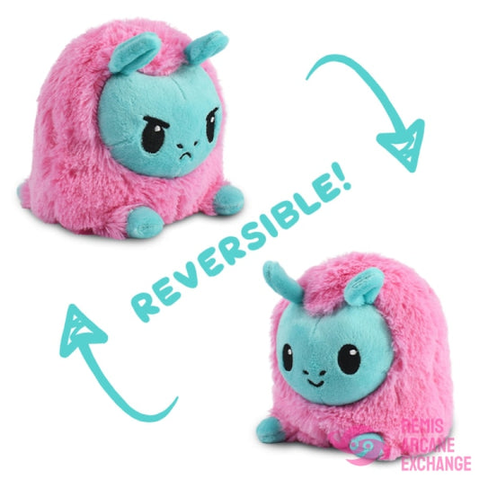 Reversible Llama Plush: Aqua & Pink