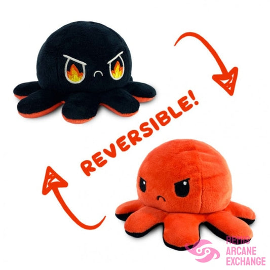 Reversible Octopus Plush: Red & Black