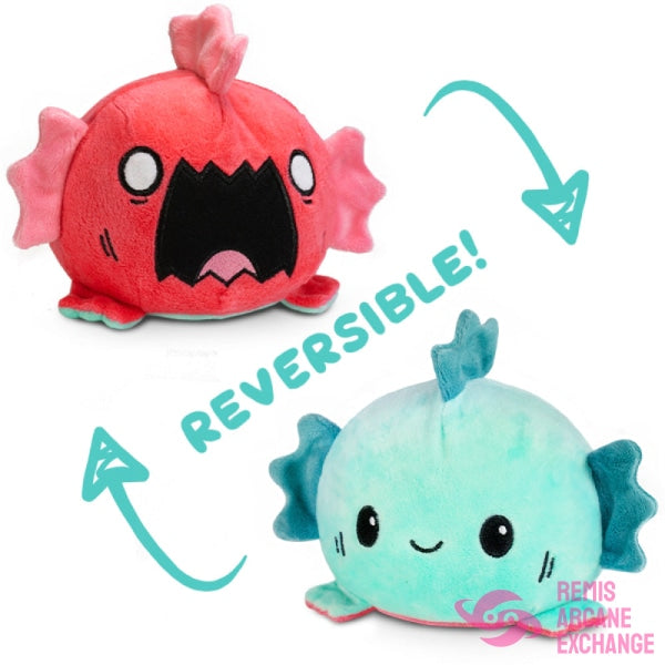 Reversible Sea Monster Plush: Aqua & Pink