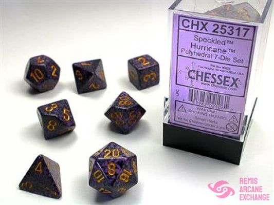 Speckled: Poly Hurricane Die Set (7) Accessories
