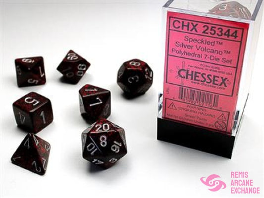 Speckled: Poly Silver Volcano Die Set (7) Accessories