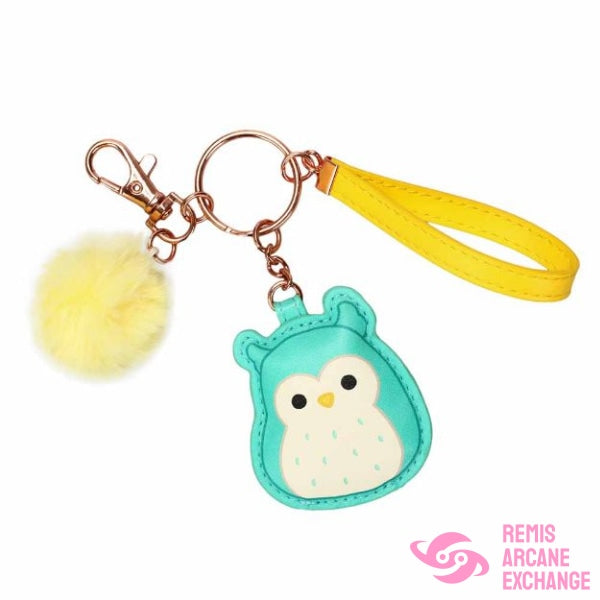 Squishmallow Winston Owl Puff & Pom Key Chain
