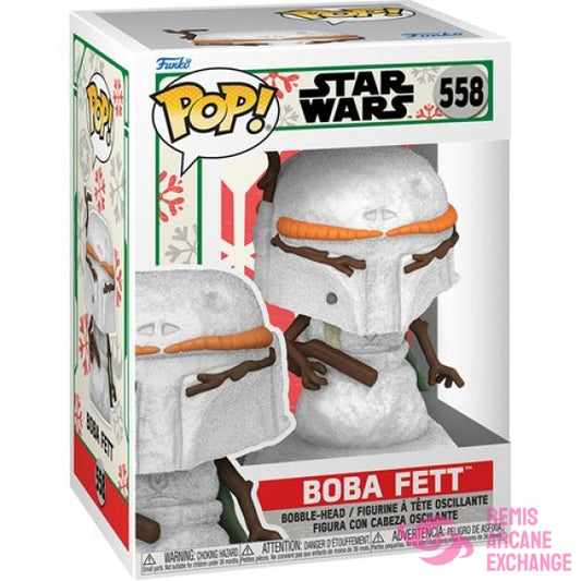 Star Wars Holiday Boba Fett Snowman Pop! Vinyl Figure