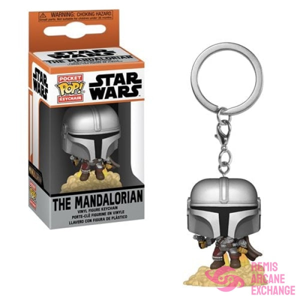 Star Wars: The Mandalorian With Blaster Pocket Pop! Key Chain