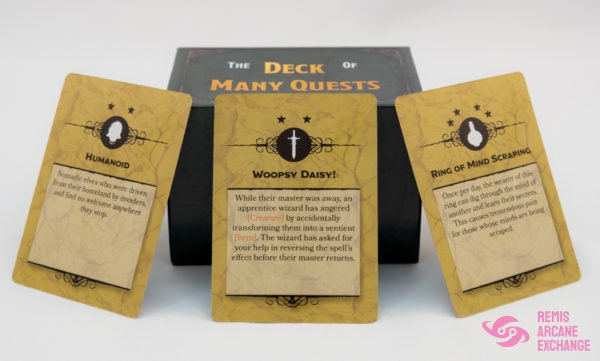 The Deck Of Many Quests Role Playing Games