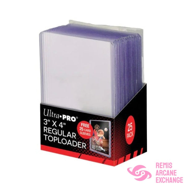 Ultra Pro 3 X 4 Regular Toploader With Soft Sleeves Accessories