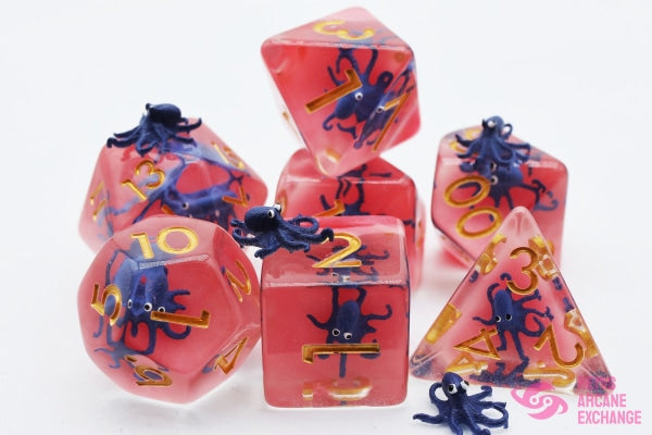 Underwater Octopus 7 Dice Set